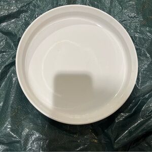 Corning Ware French White Ribbed 10”Round White Ceramic Quiche/Tart Cassarole